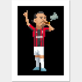 ibra smoke 8bit Posters and Art